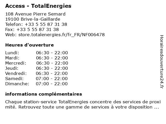 total brive - station total brive la gaillarde