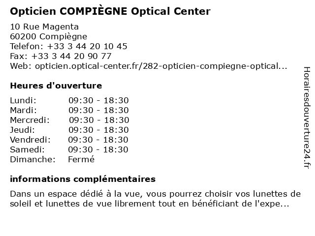 Optical center compiegne