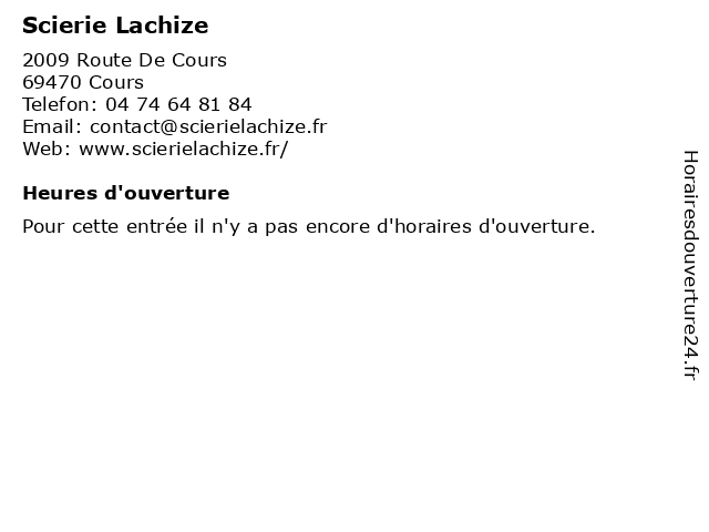 Scierie Lachize