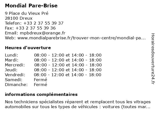 ᐅ Horaires D Ouverture Autour De Bebe 9 Place Du Vieux Pre A Dreux