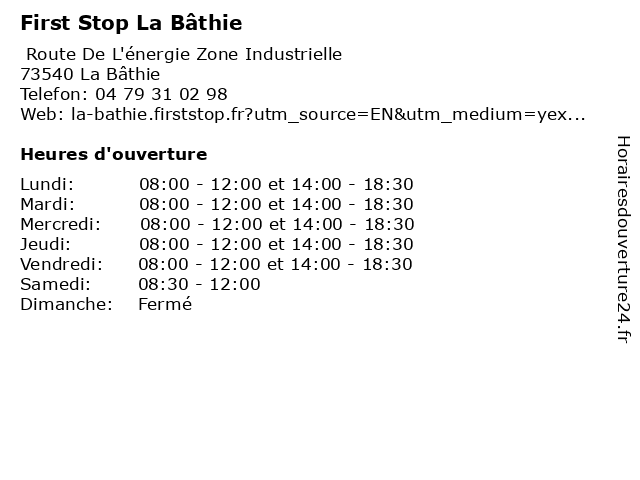 Firstop la bathie