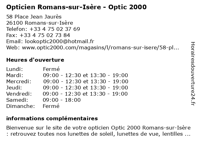 optique 2000 romans sur isere - optic 2000 romans sur isère